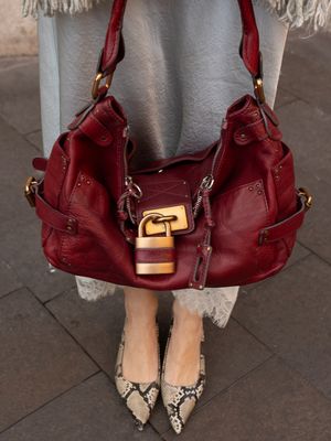 Chloé Paddington Burgundy Bag
