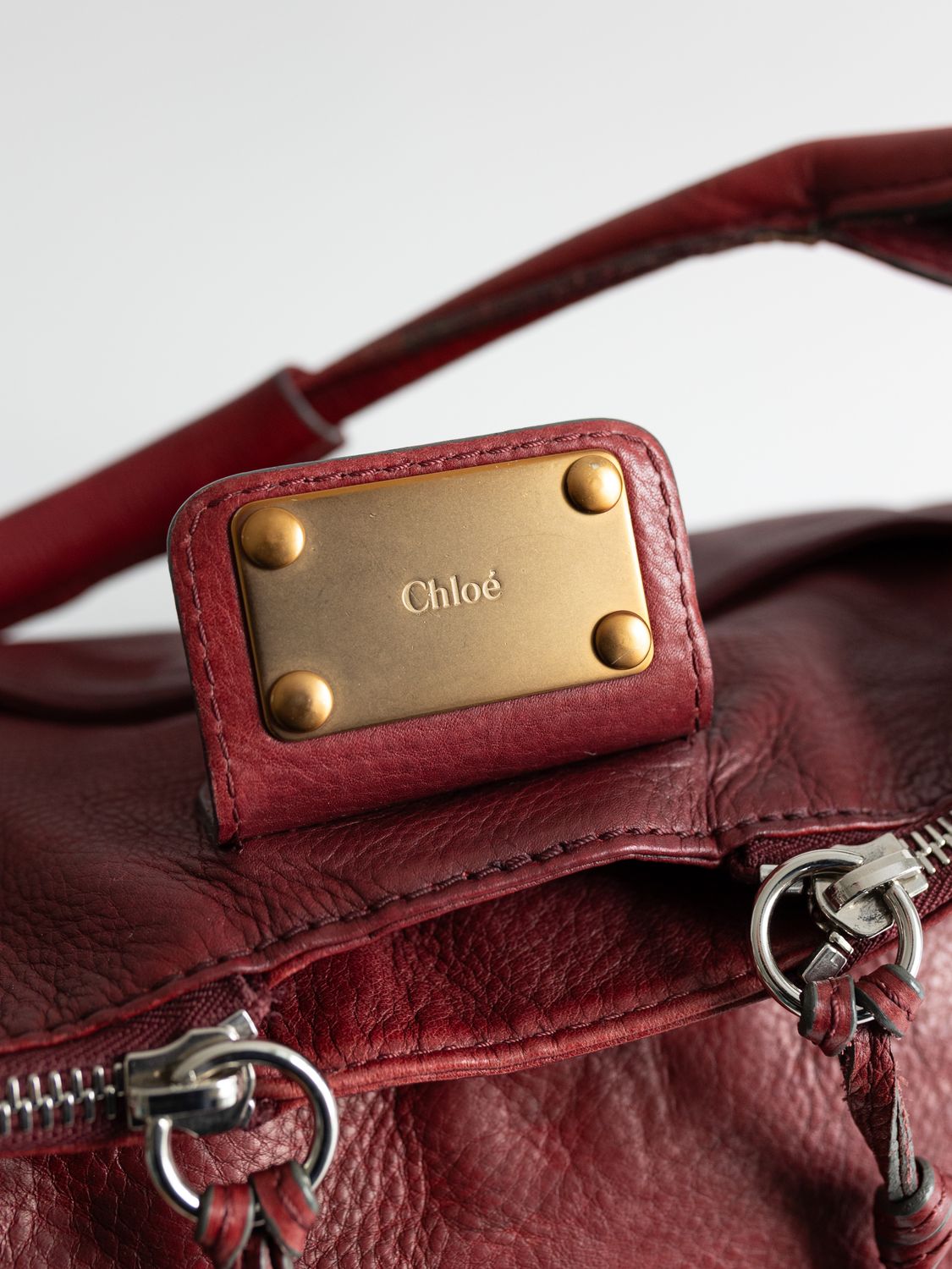 Chloé Paddington Burgundy Bag