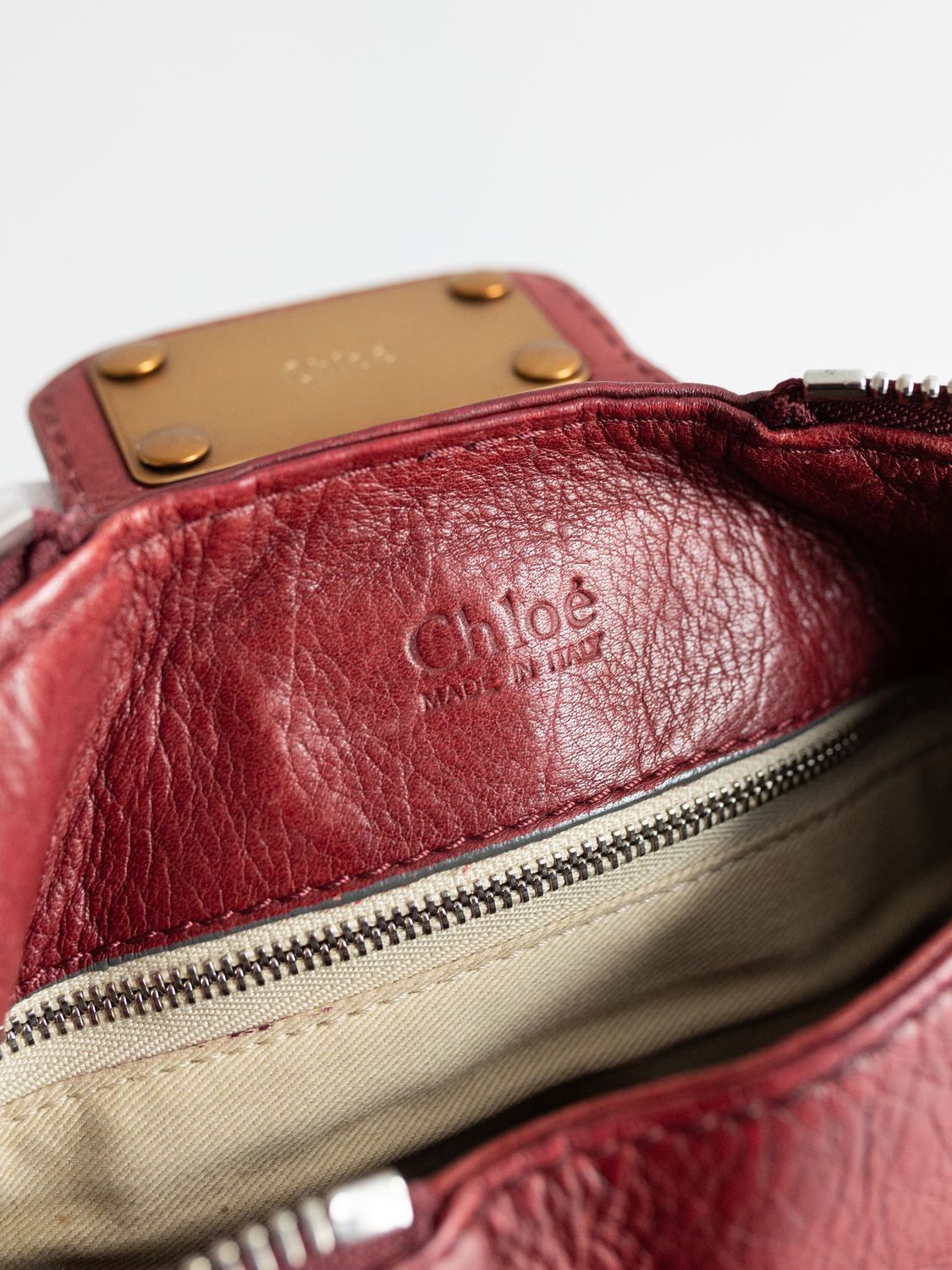 Chloé Paddington Burgundy Bag