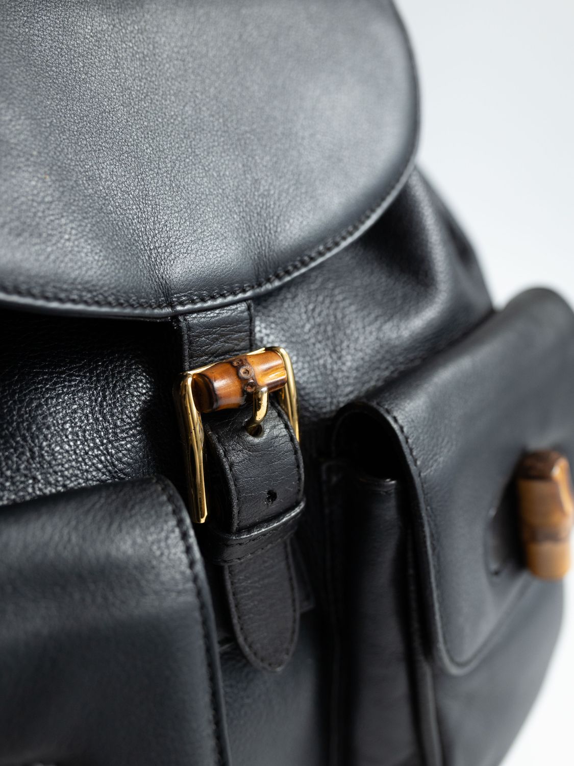 Gucci Bamboo Black Backpack