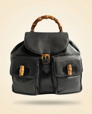 Gucci Bamboo Black Backpack