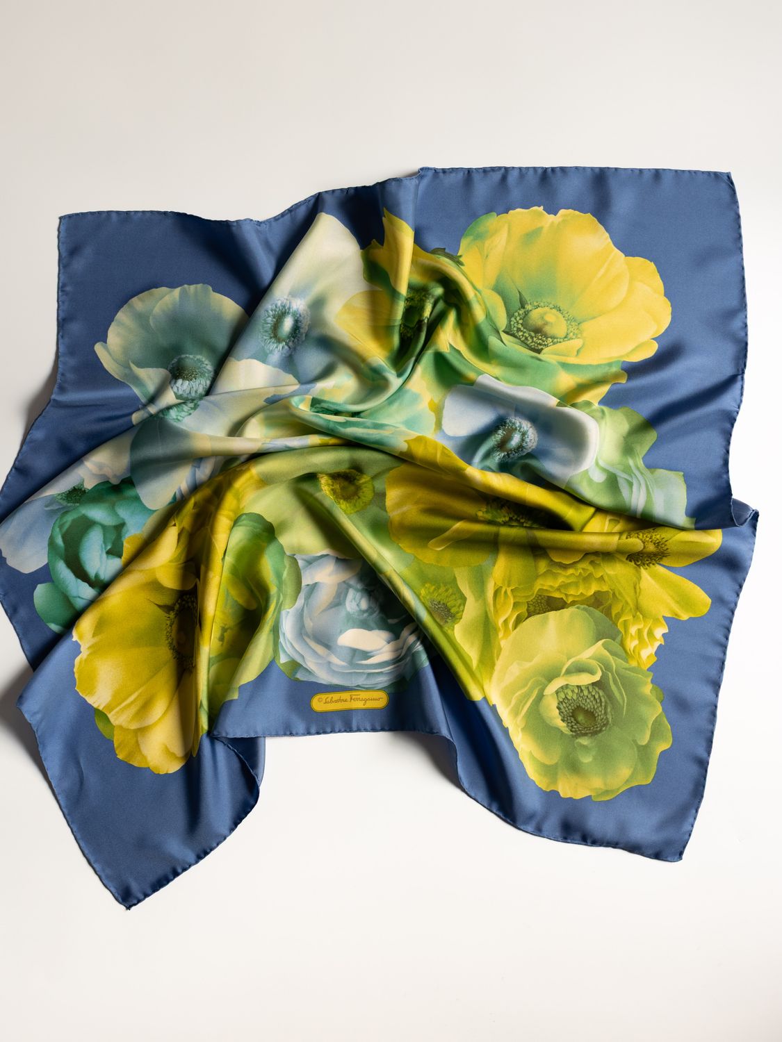 Ferragamo Floral Silk Scarf