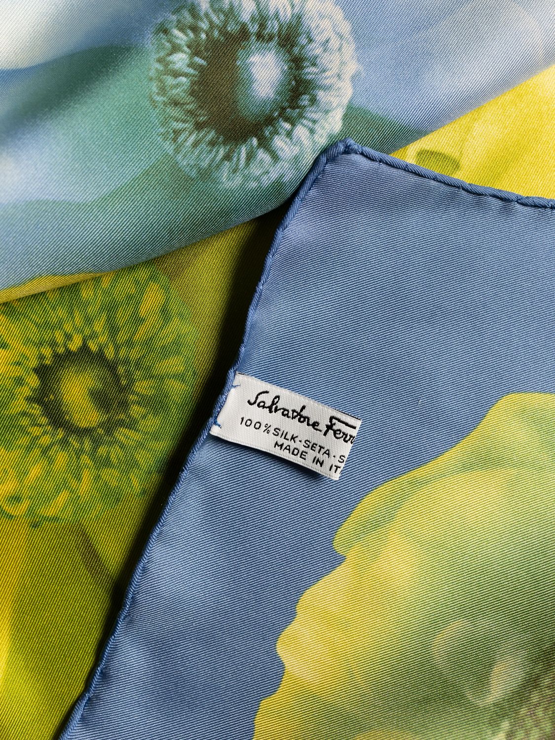Ferragamo Floral Silk Scarf
