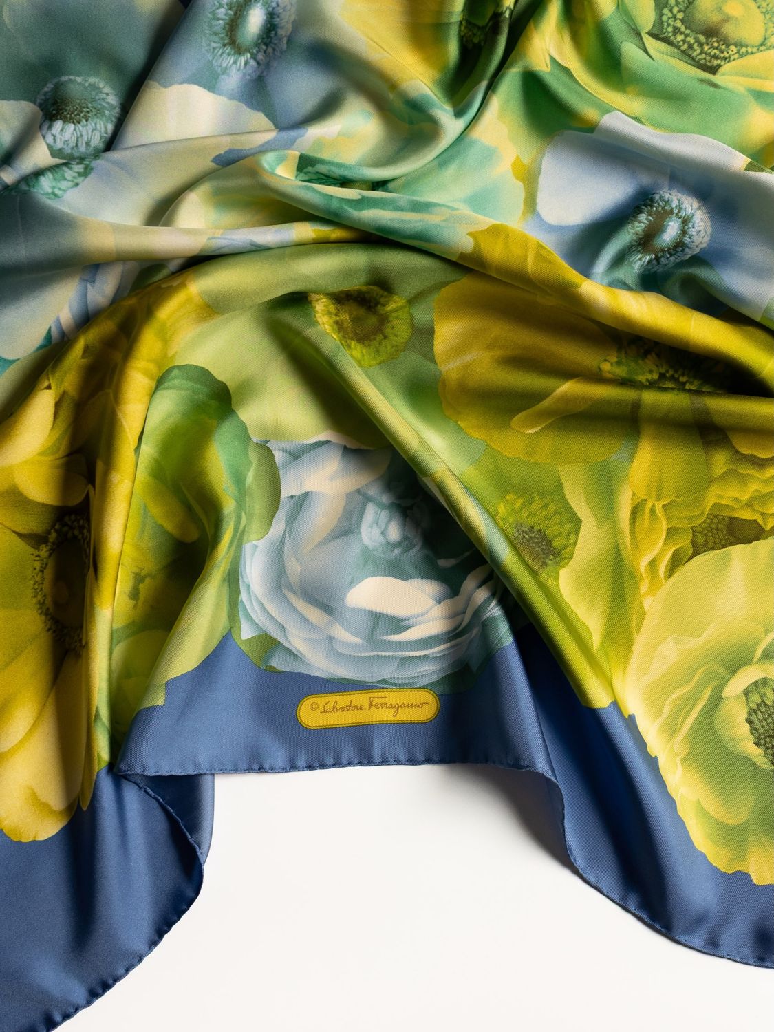 Ferragamo Floral Silk Scarf