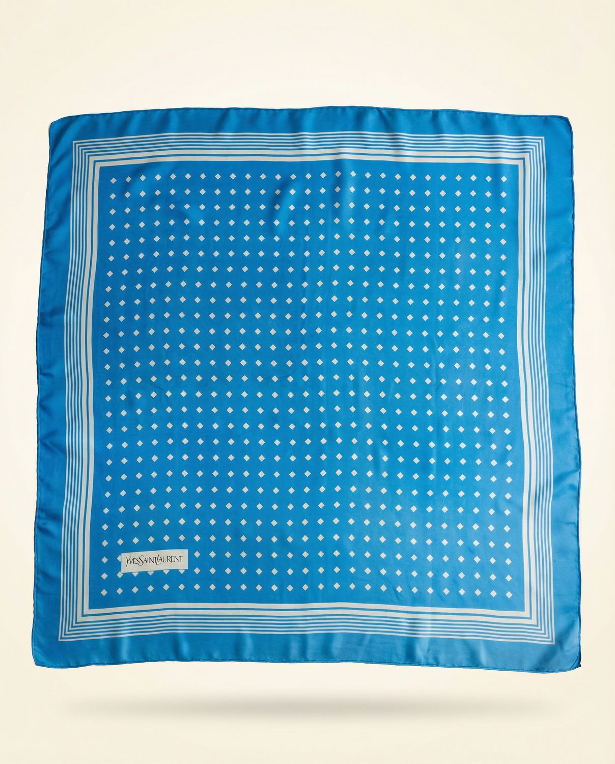 YSL Polka-Dot Silk Scarf