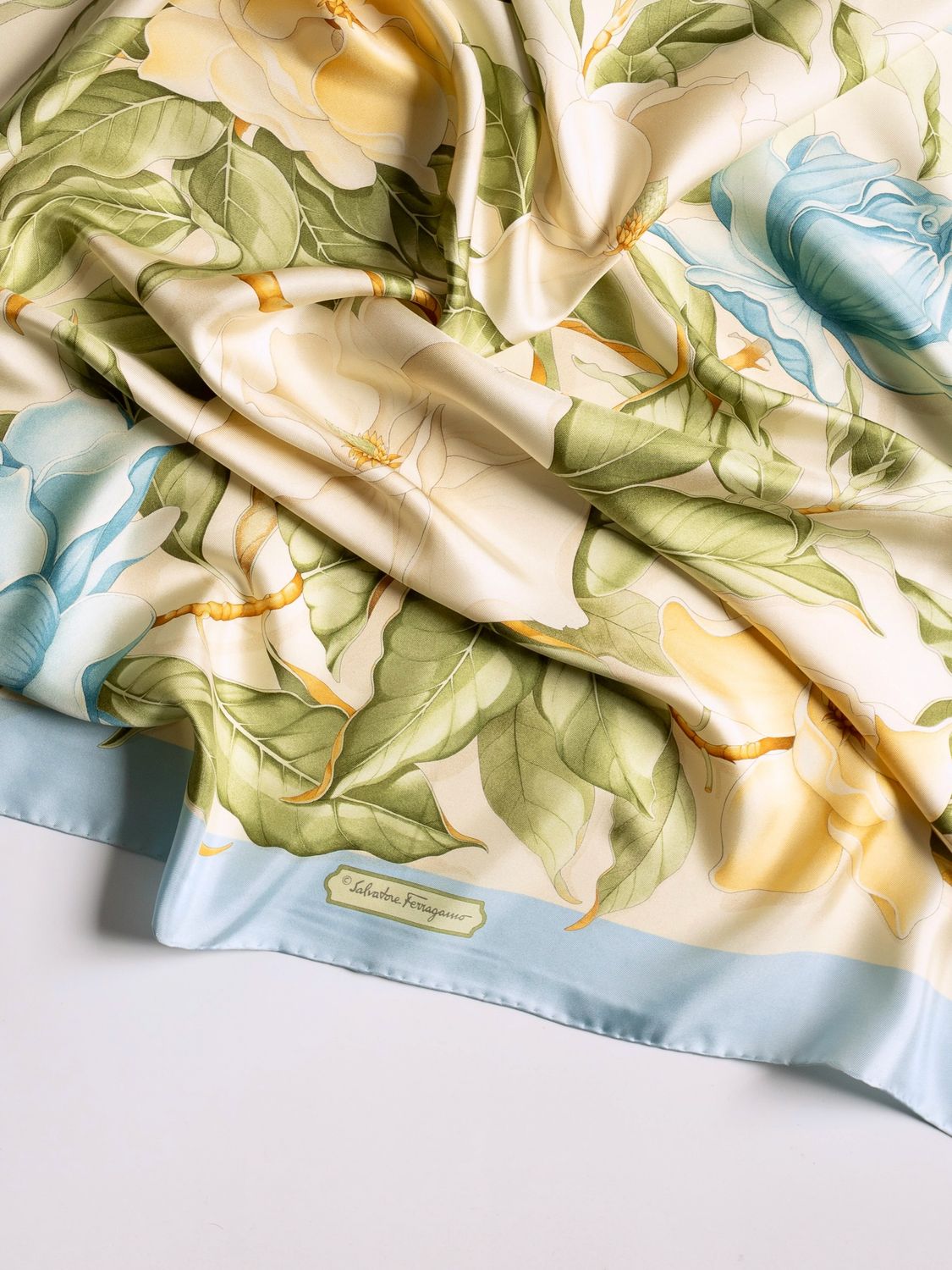 Ferragamo Blooms Silk Scarf