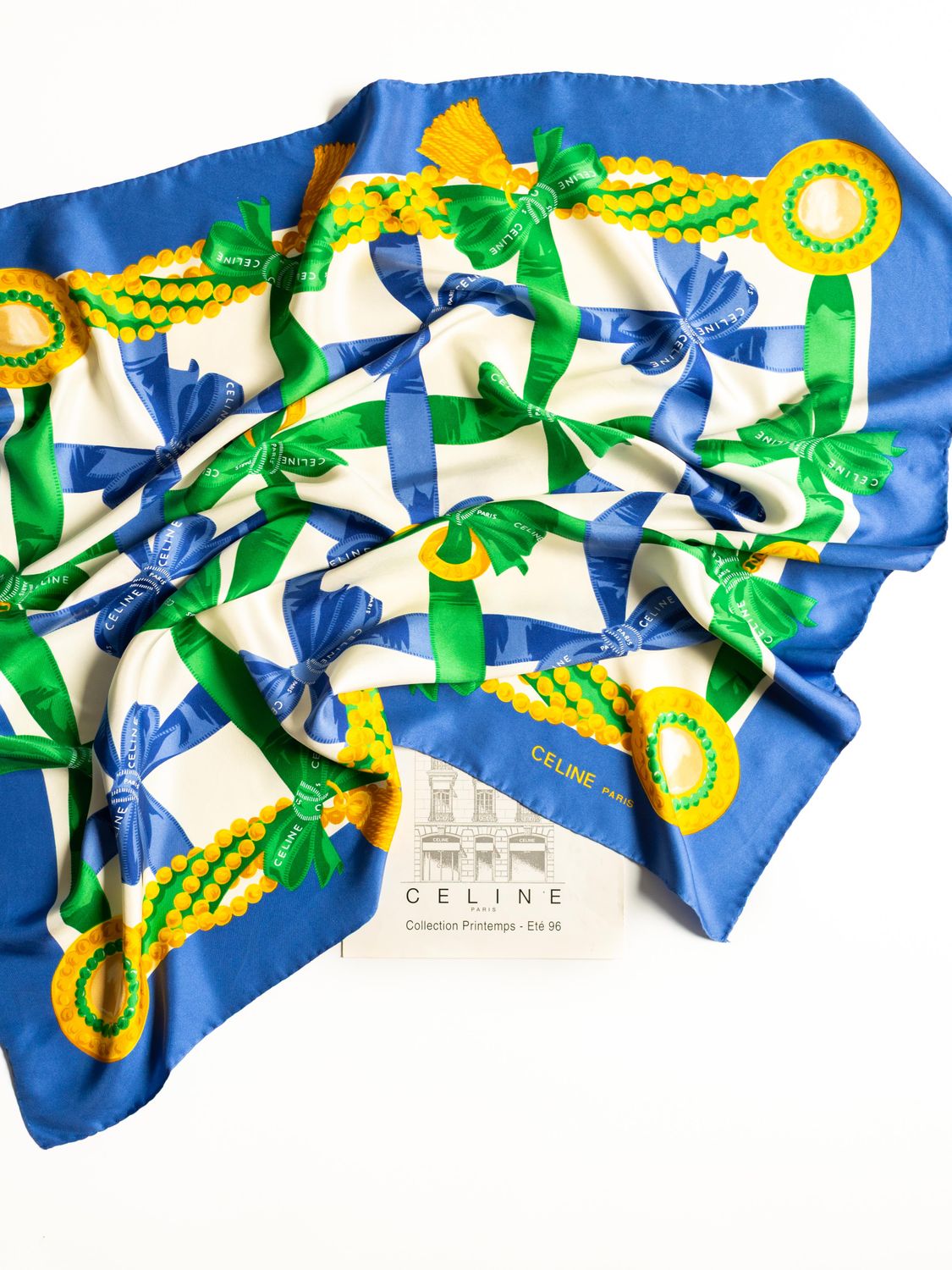 Celine Ribbon Silk Scarf