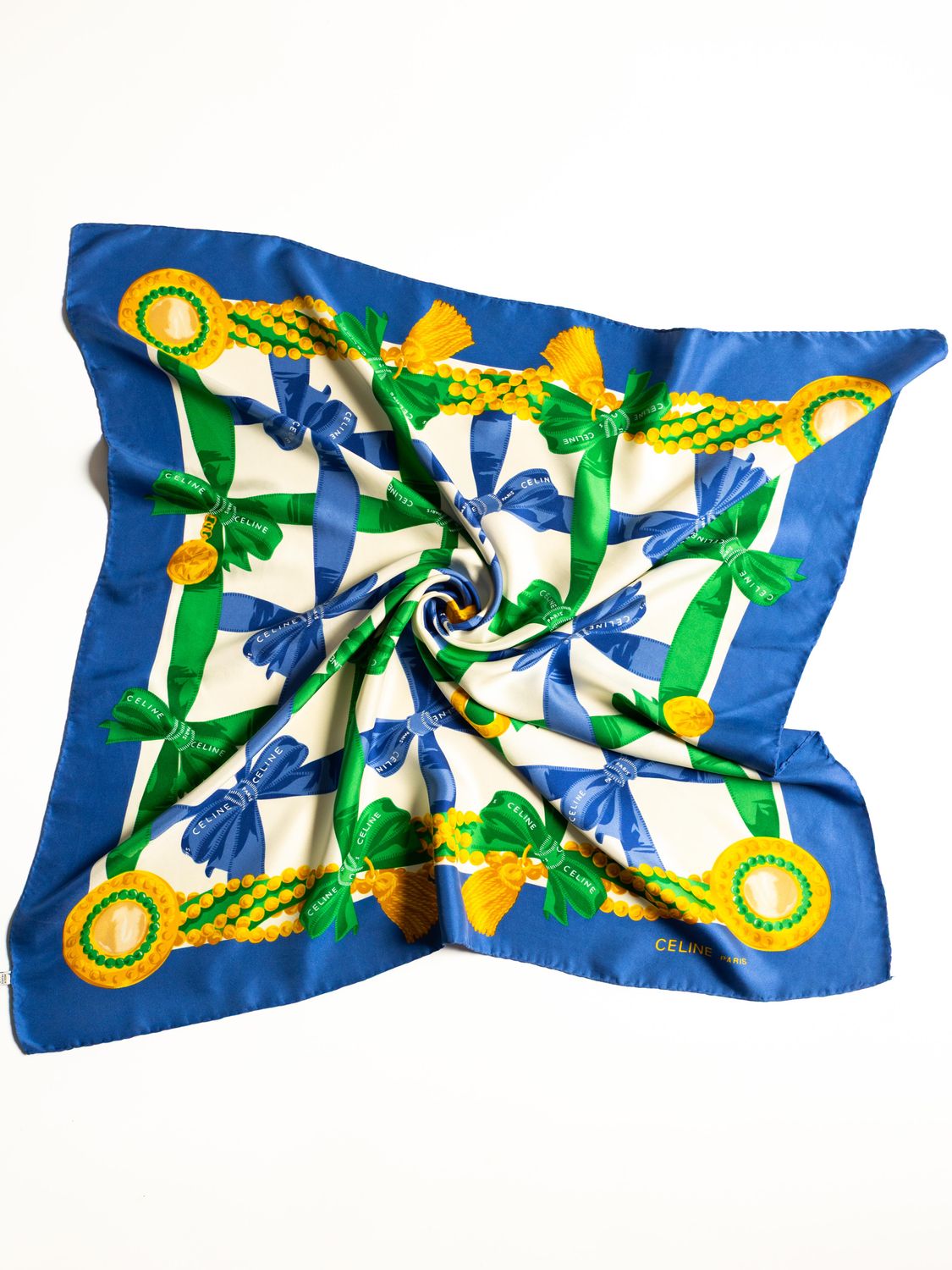 Celine Ribbon Silk Scarf