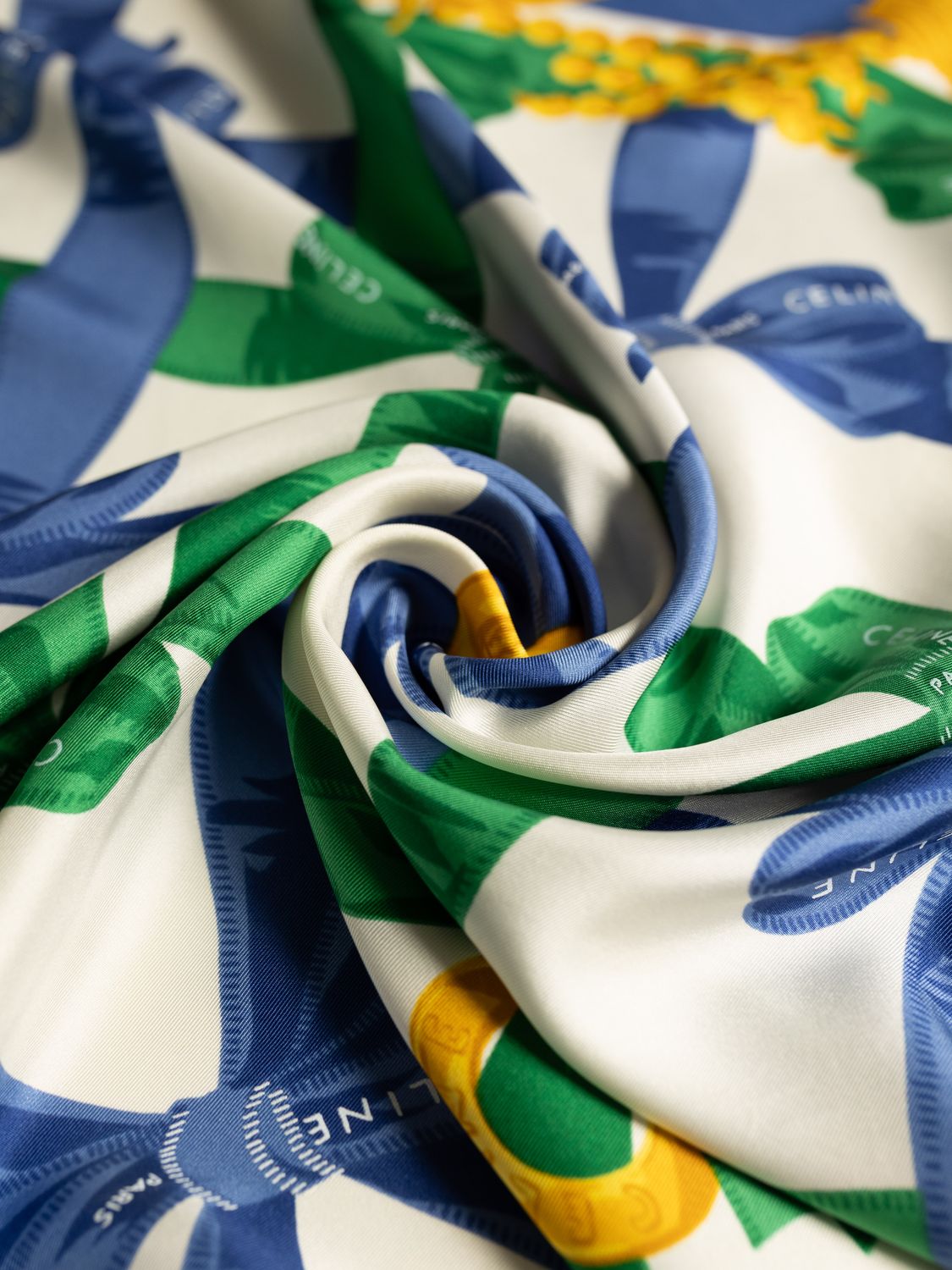 Celine Ribbon Silk Scarf