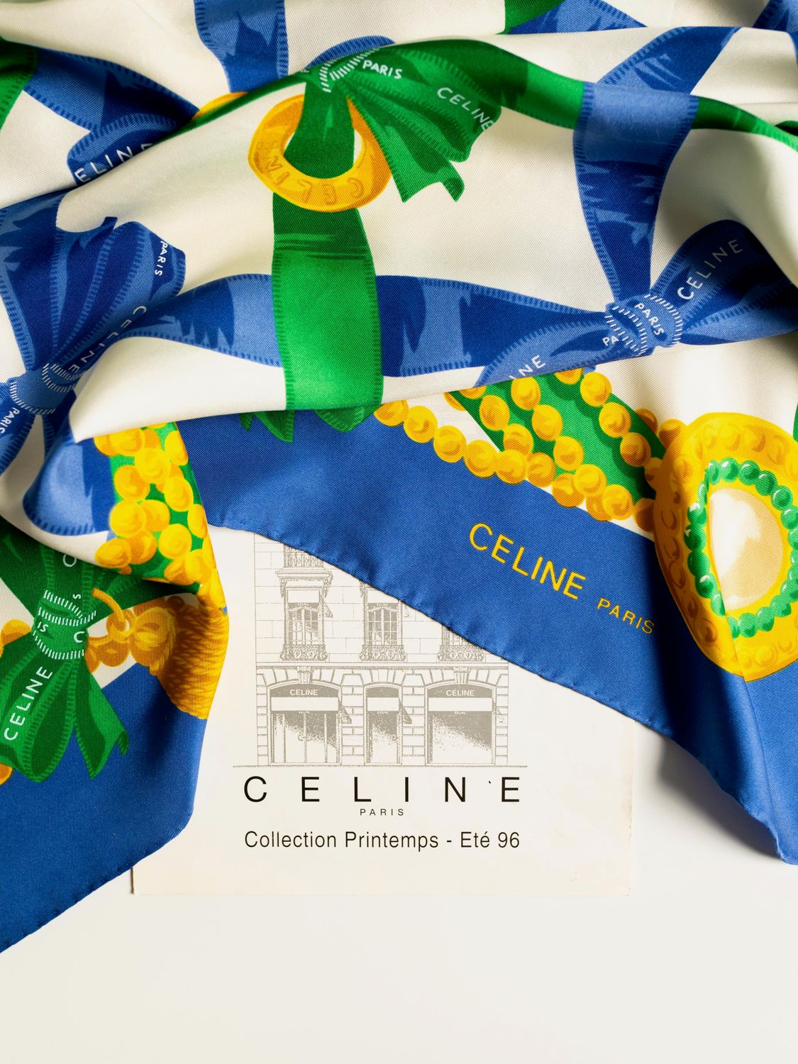 Celine Ribbon Silk Scarf