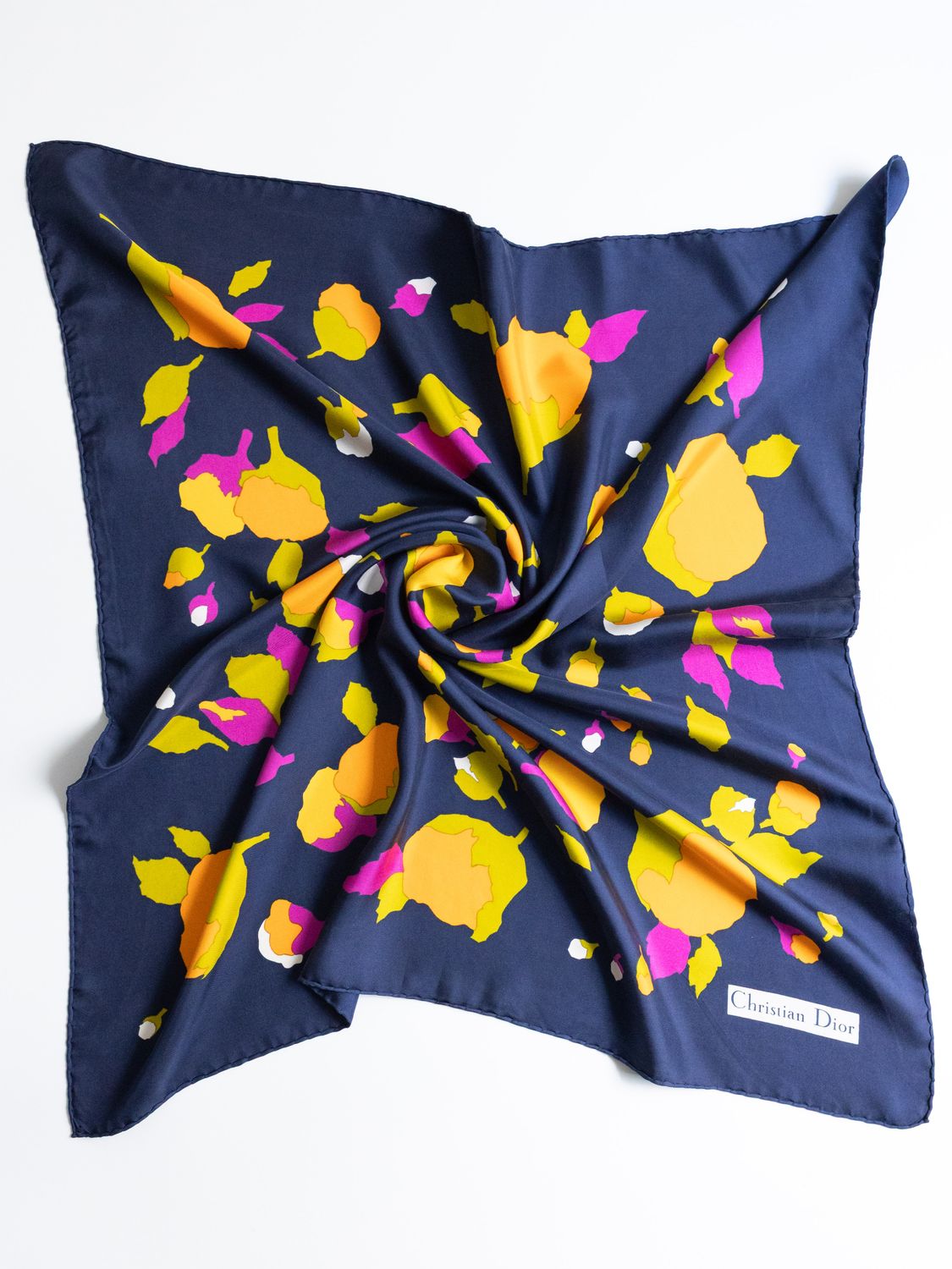 Christian Dior Floral Silk Scarf