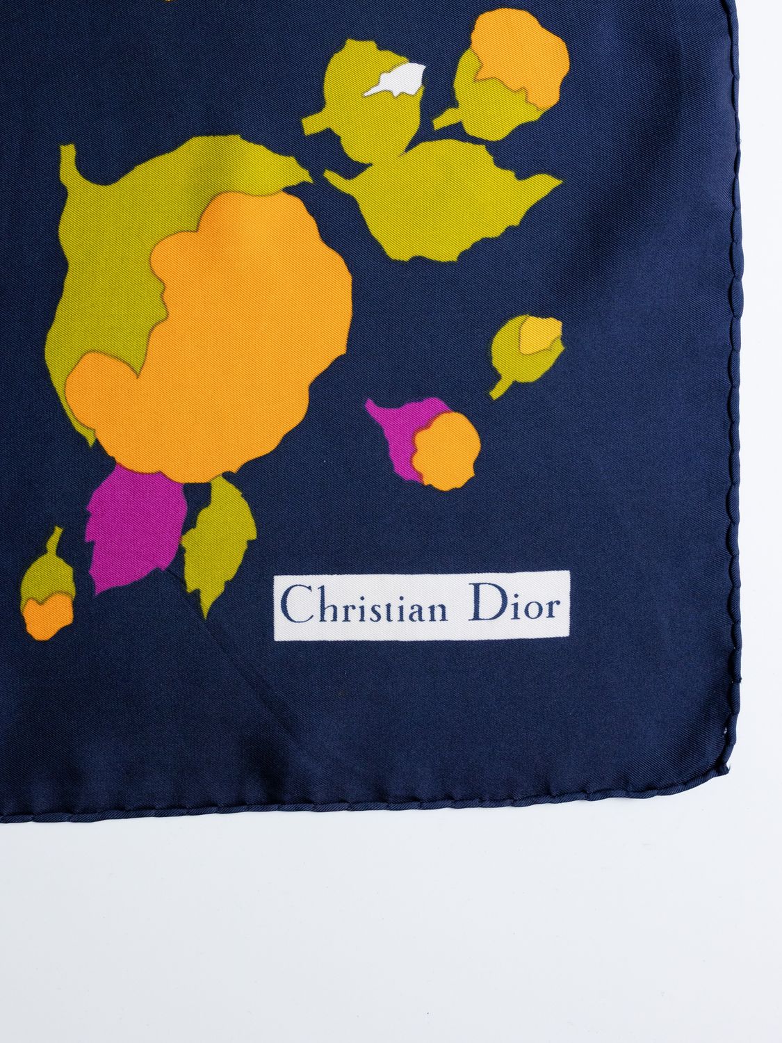 Christian Dior Floral Silk Scarf