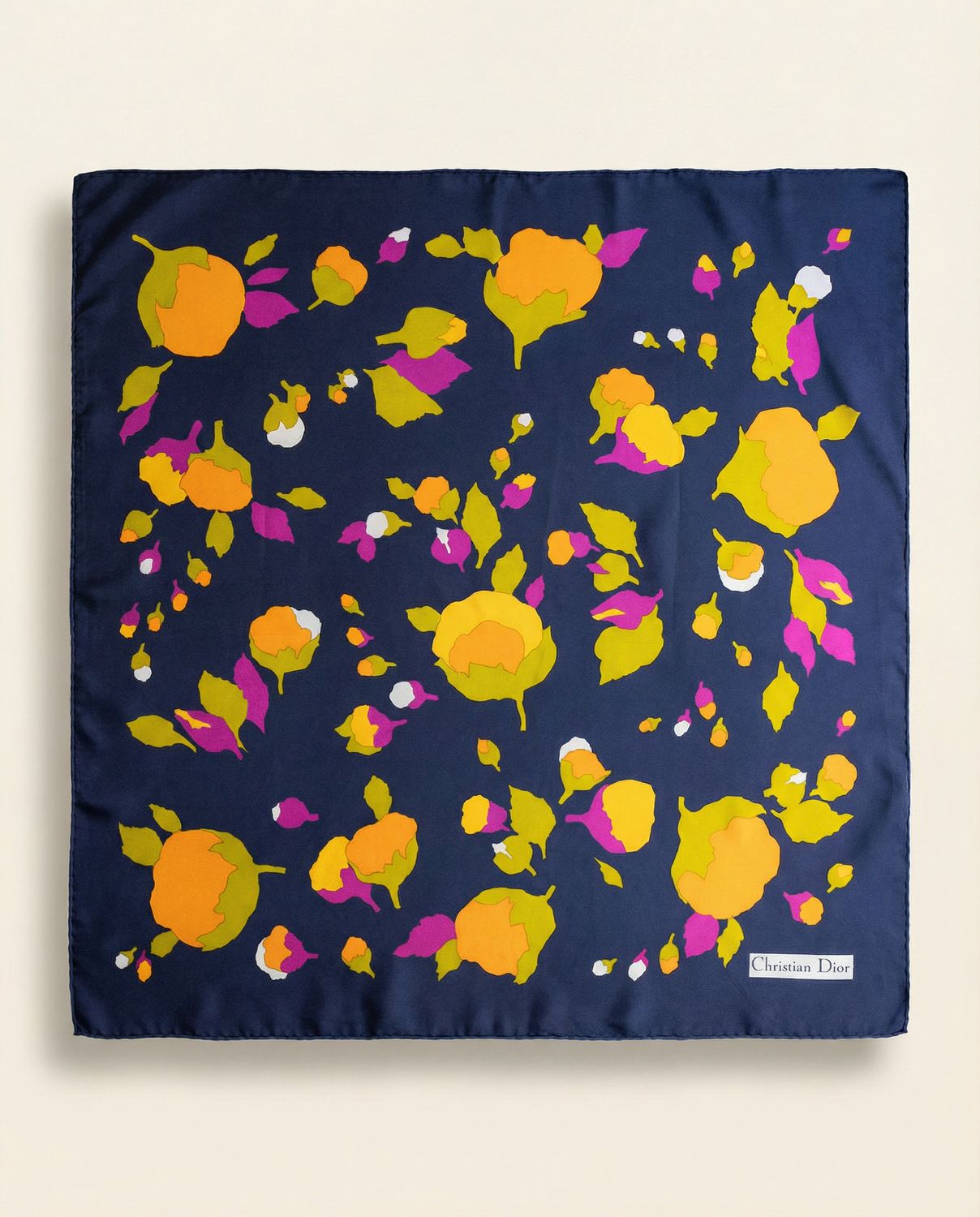 Christian Dior Floral Silk Scarf