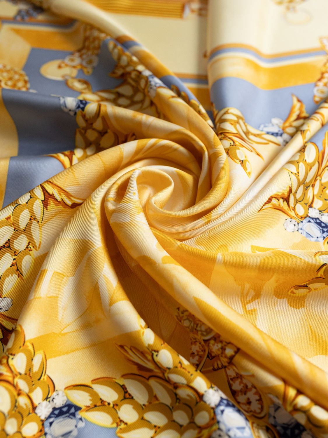 Cartier Gold Jewelry Silk Scarf