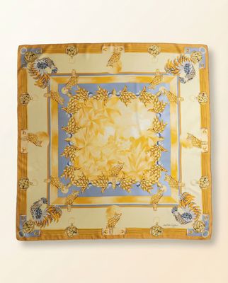 Cartier Gold Jewelry Silk Scarf