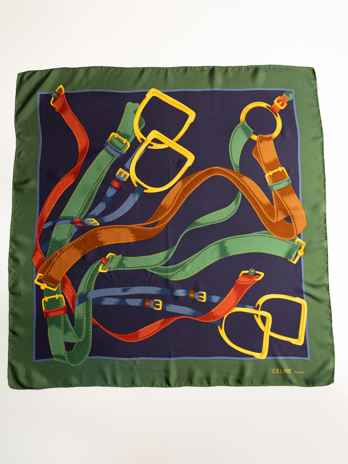 Celine Belts&amp;Buckles Silk Scarf