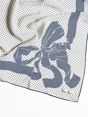 Nina Ricci Polka-Dot Silk Scarf