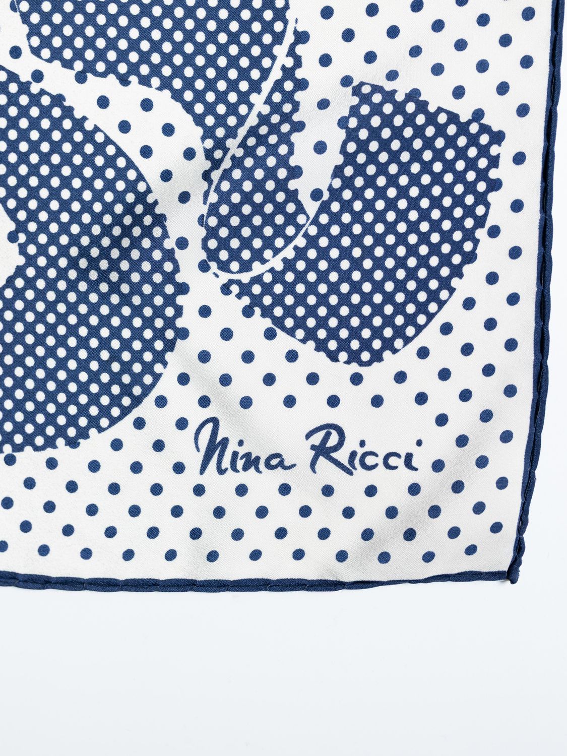 Nina Ricci Polka-Dot Silk Scarf
