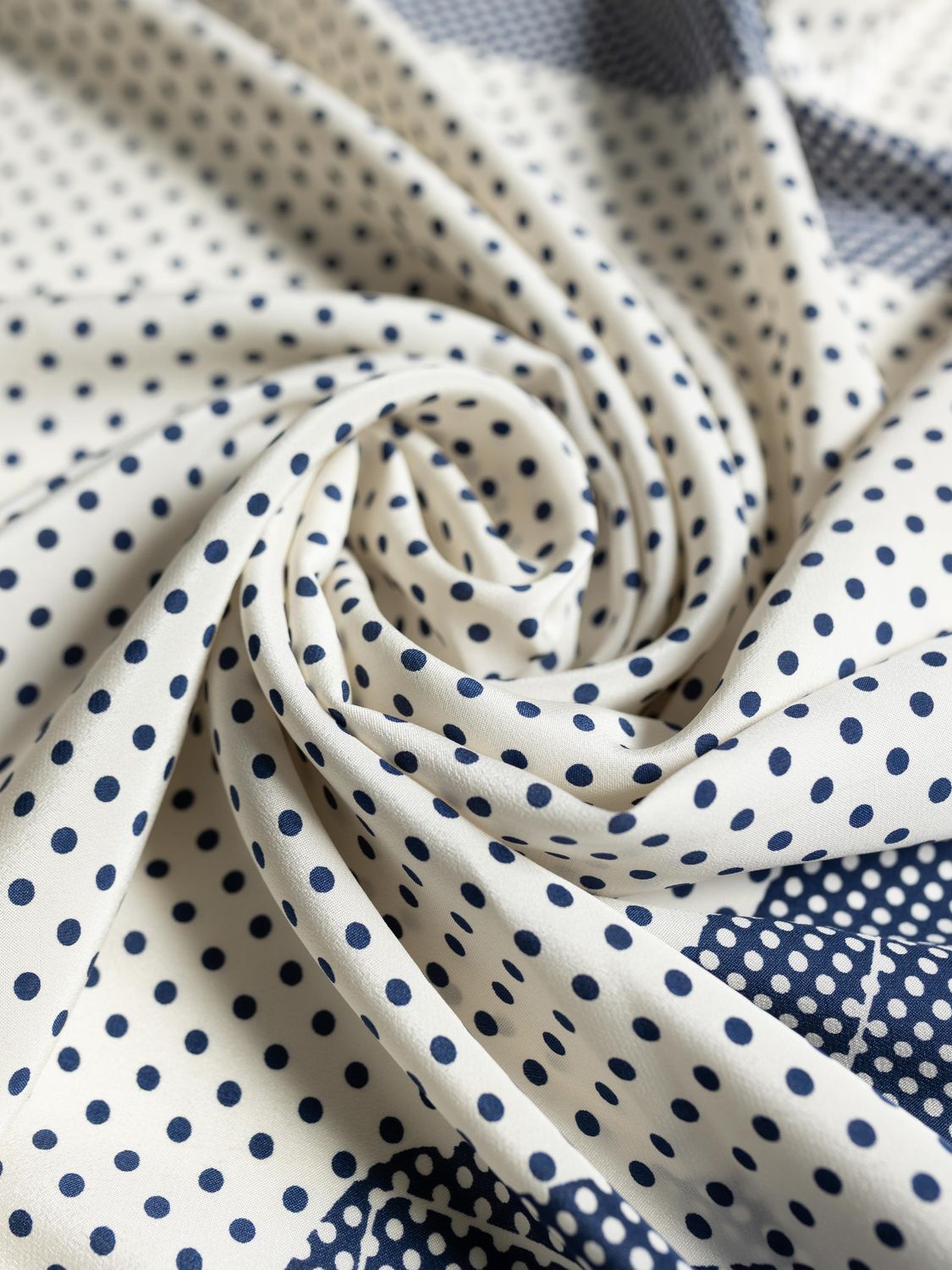 Nina Ricci Polka-Dot Silk Scarf