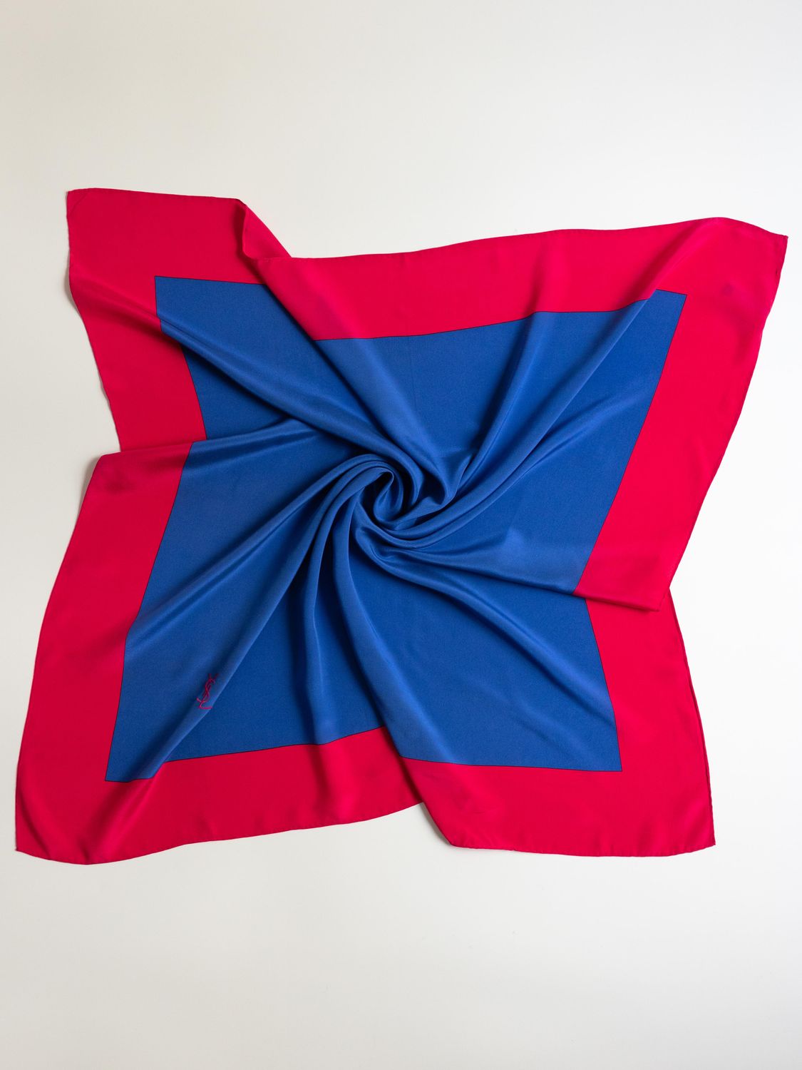 YSL Color-Block Silk Scarf