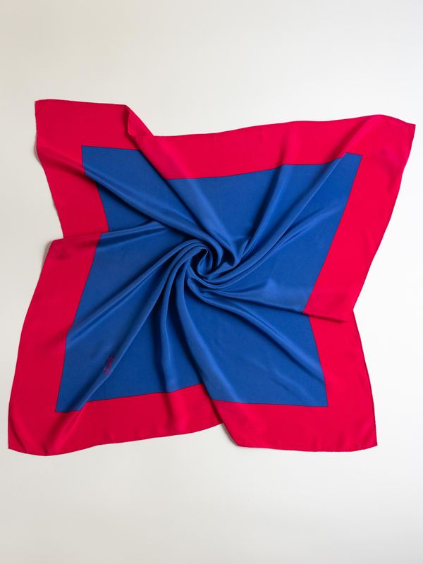 YSL Color-Block Silk Scarf