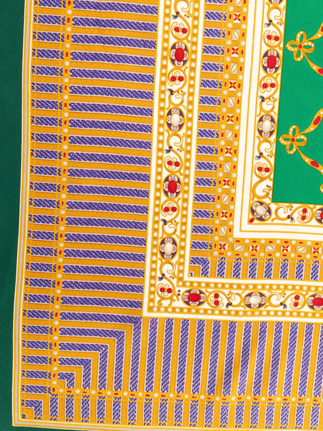 Valentino Jewelry Motif Silk Scarf