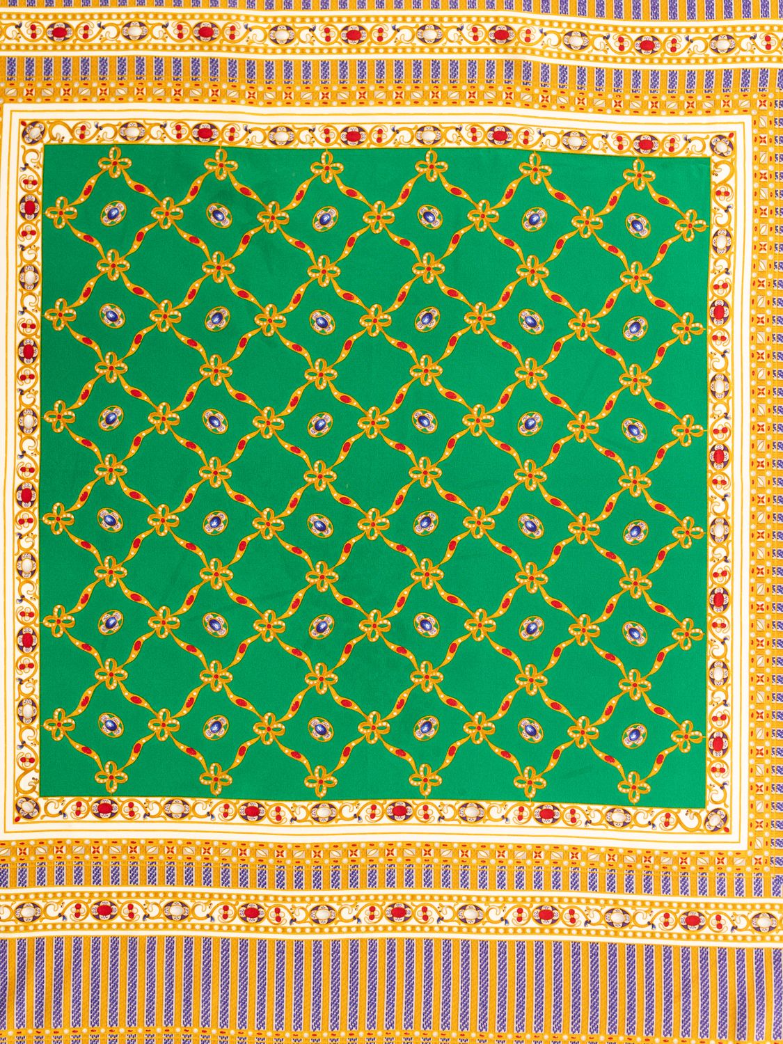 Valentino Jewelry Motif Silk Scarf