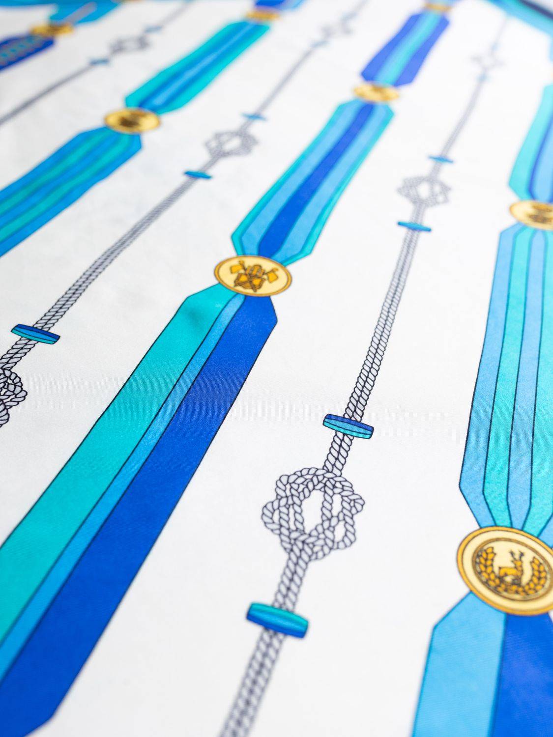 Celine Medallion Chain Silk Scarf