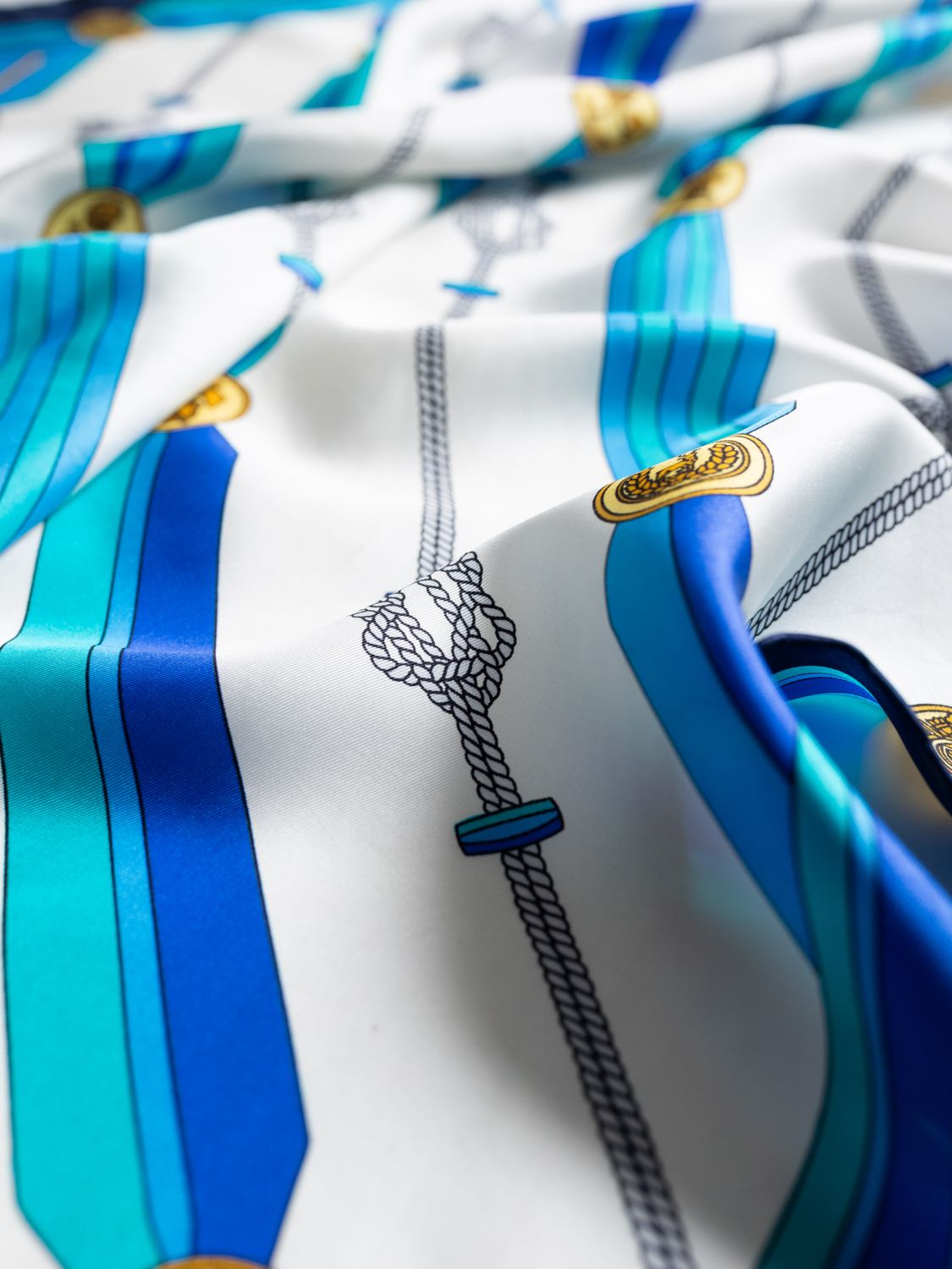 Celine Medallion Chain Silk Scarf