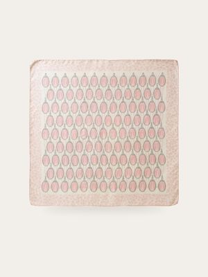 Christian Dior Pink Perfume Bottle Silk Scarf