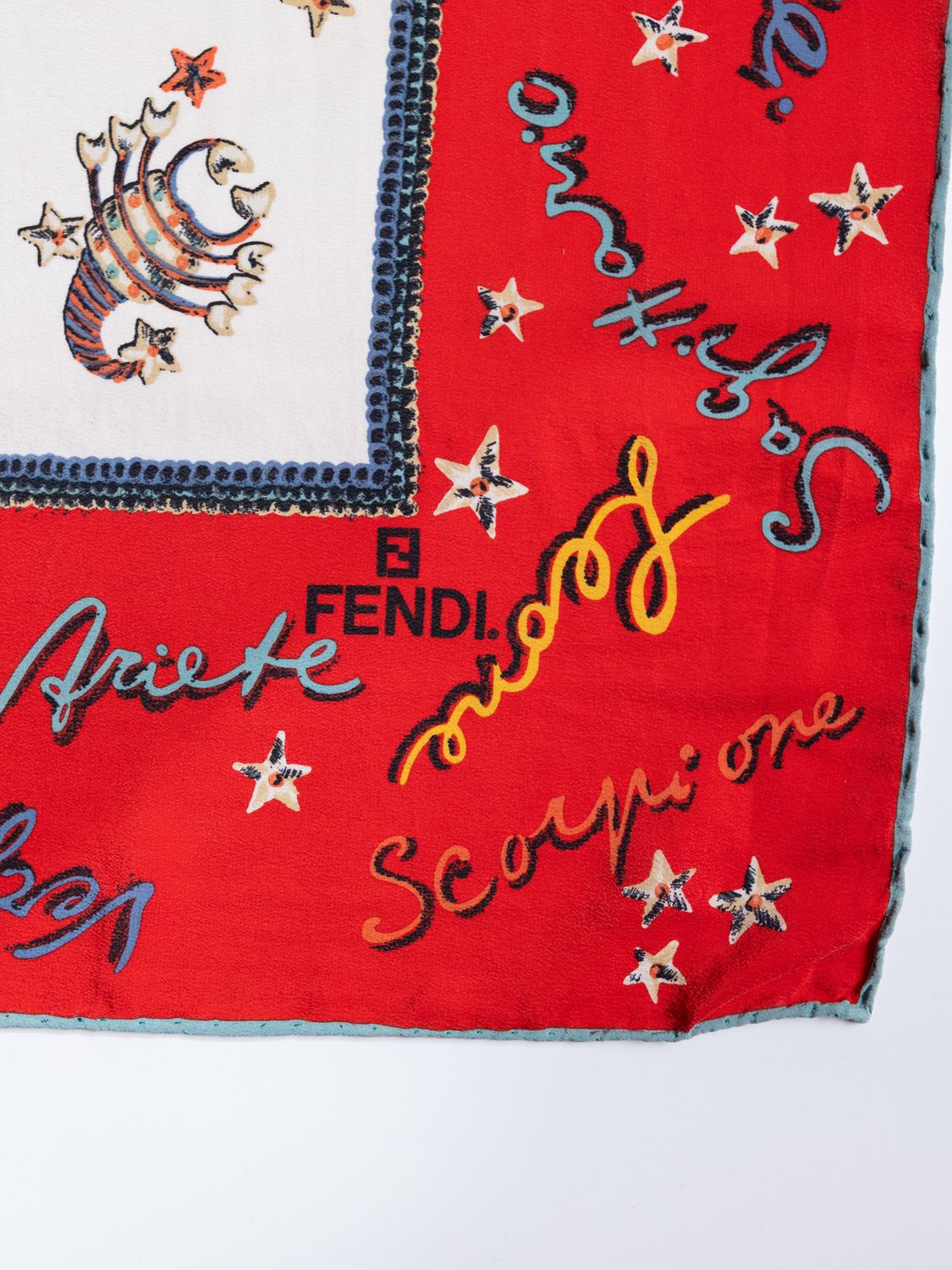 Fendi Zodiac Silk Scarf Fendi Zodiac Silk Scarf