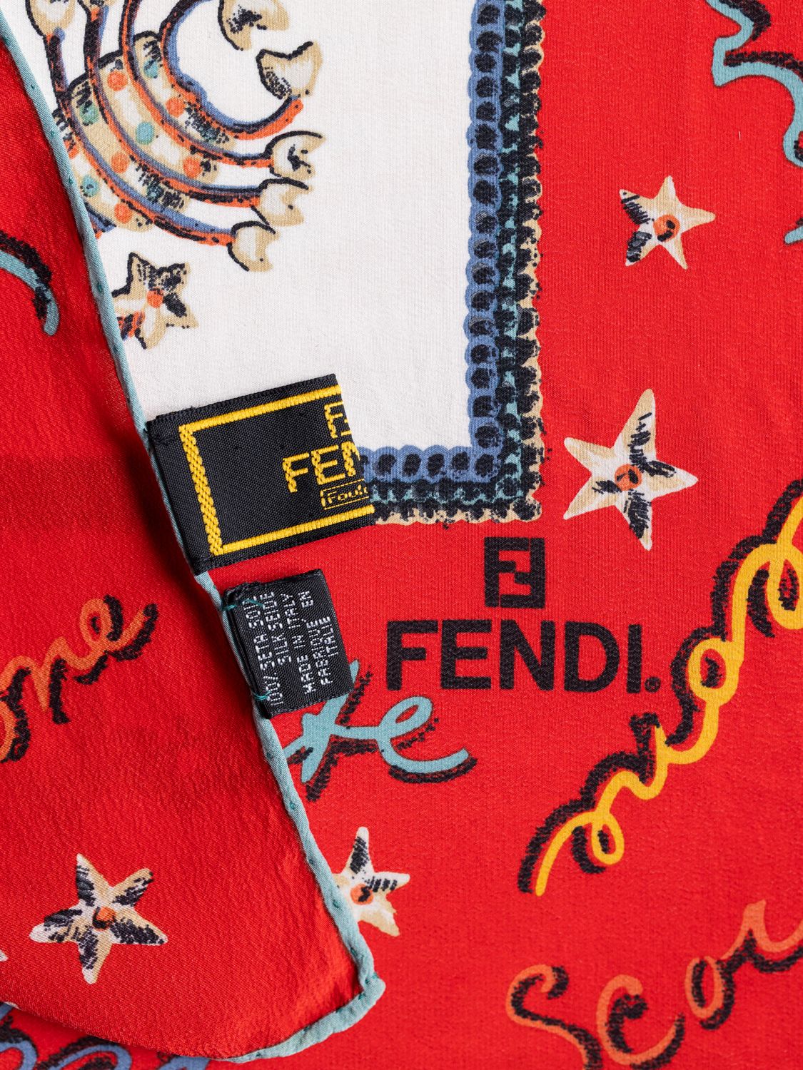 Fendi Zodiac Silk Scarf Fendi Zodiac Silk Scarf