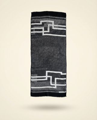 Christian Dior Graphic Dash Silk Scarf