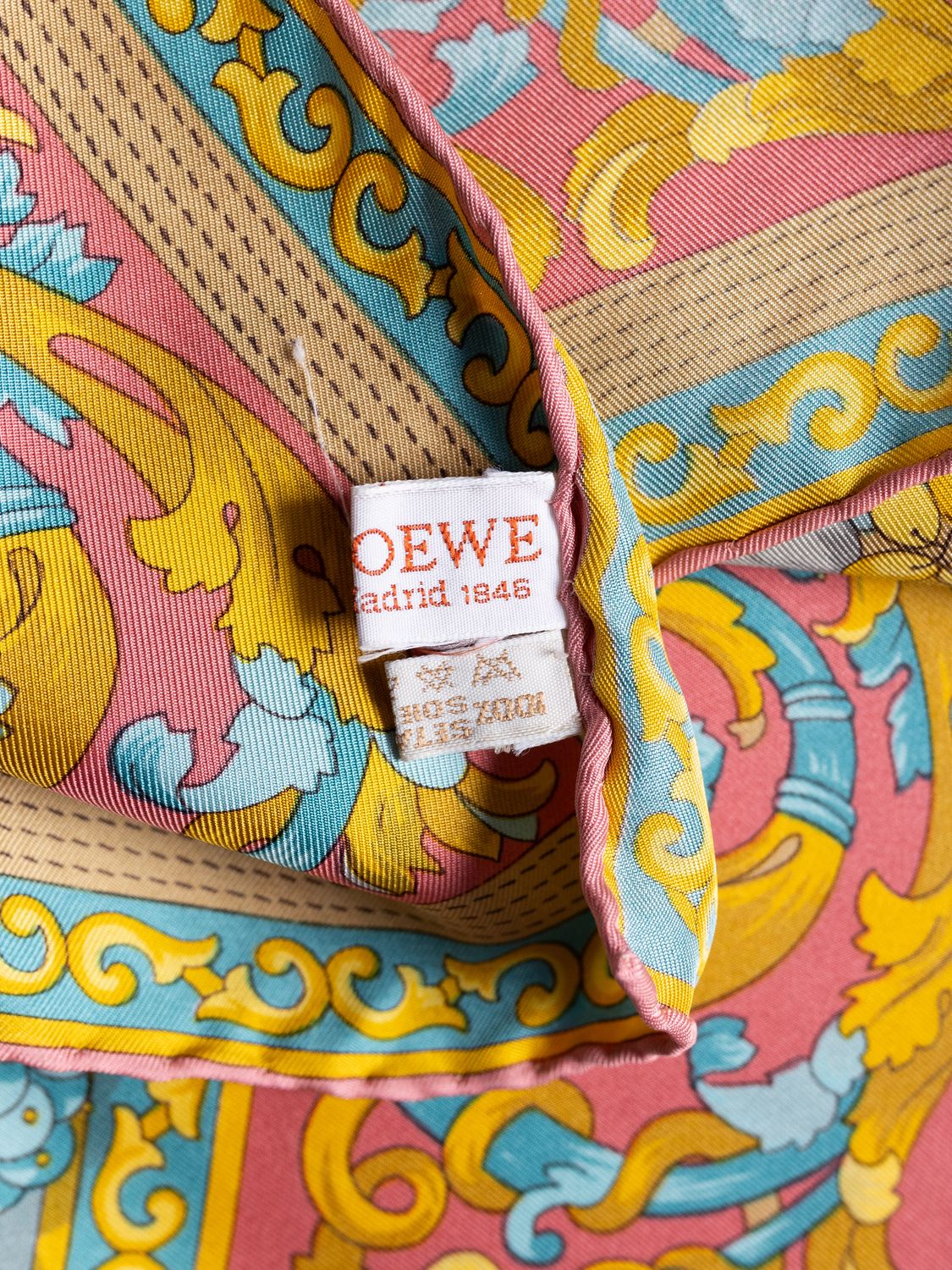 Loewe Equestrian Baroque Silk Scarf