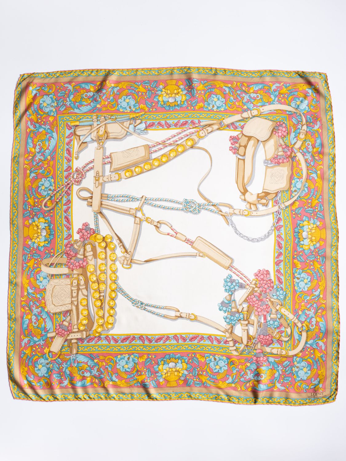 Loewe Equestrian Baroque Silk Scarf