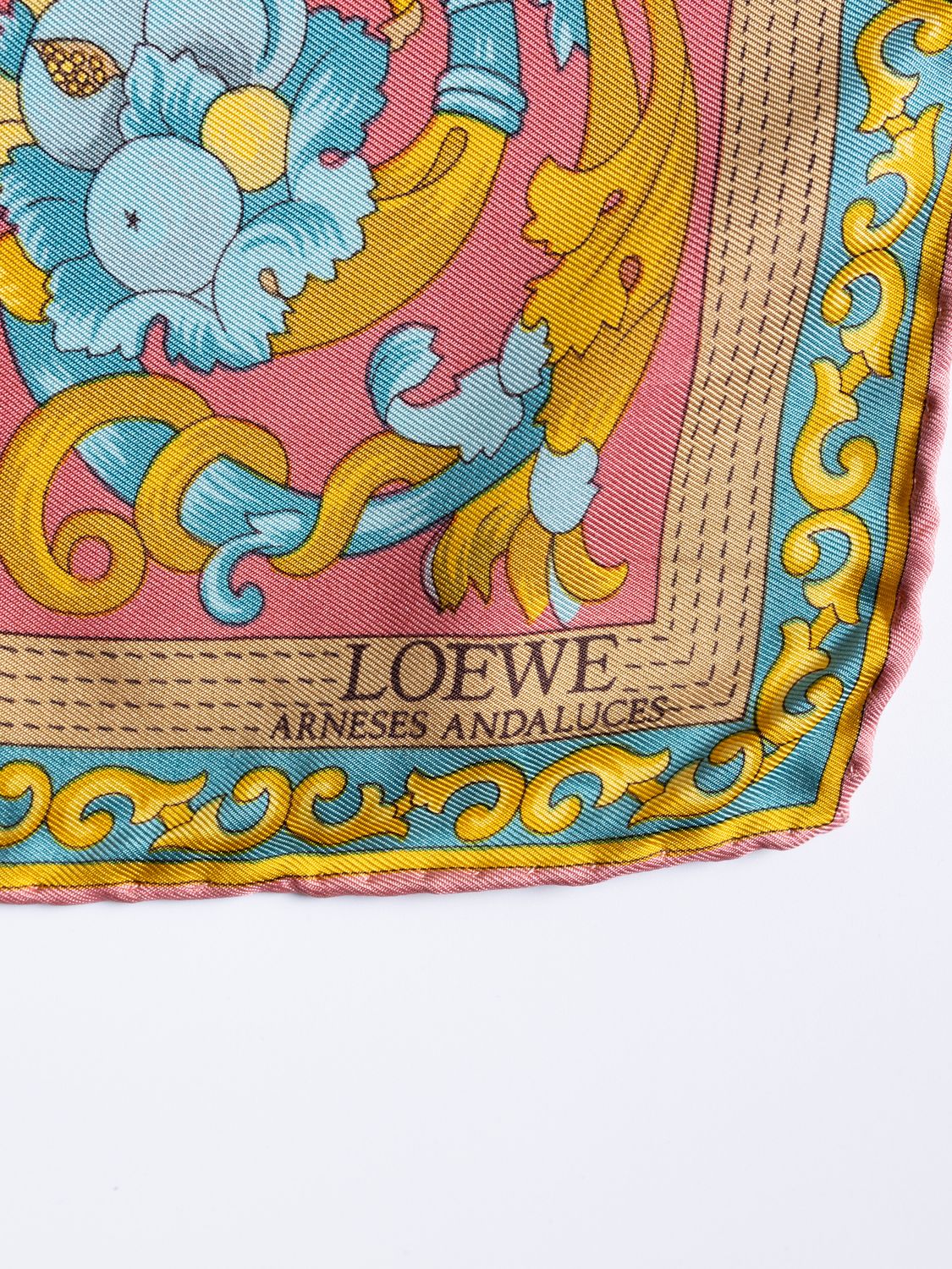 Loewe Equestrian Baroque Silk Scarf