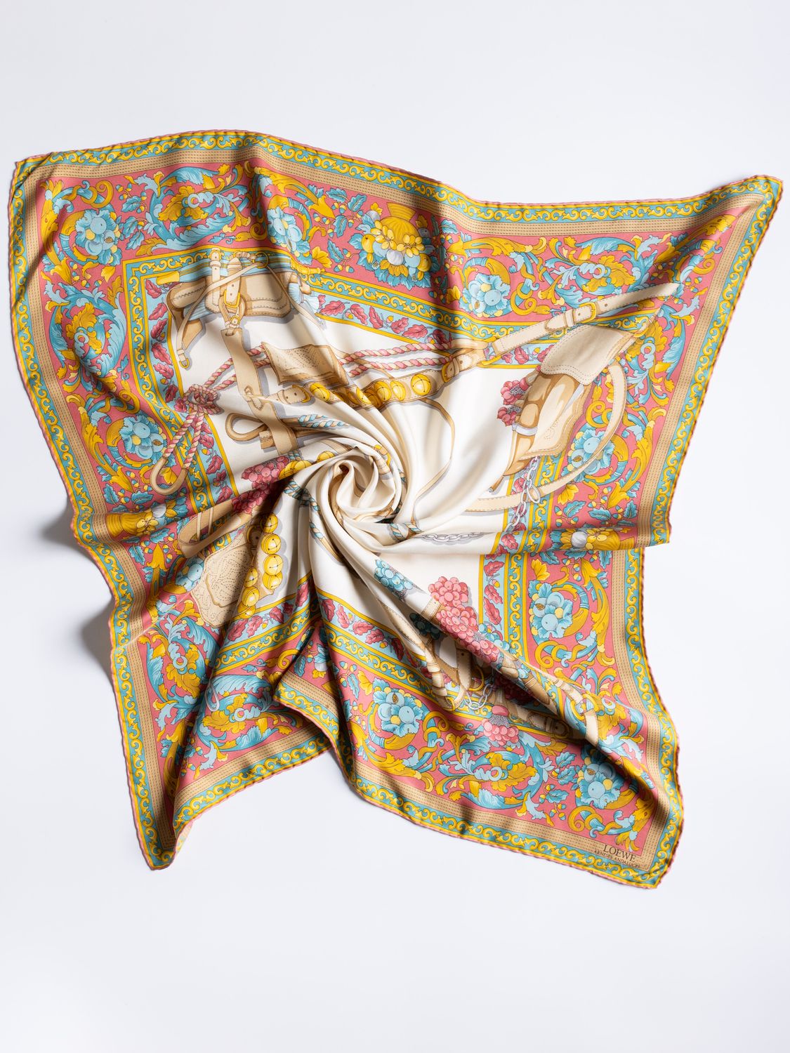 Loewe Equestrian Baroque Silk Scarf