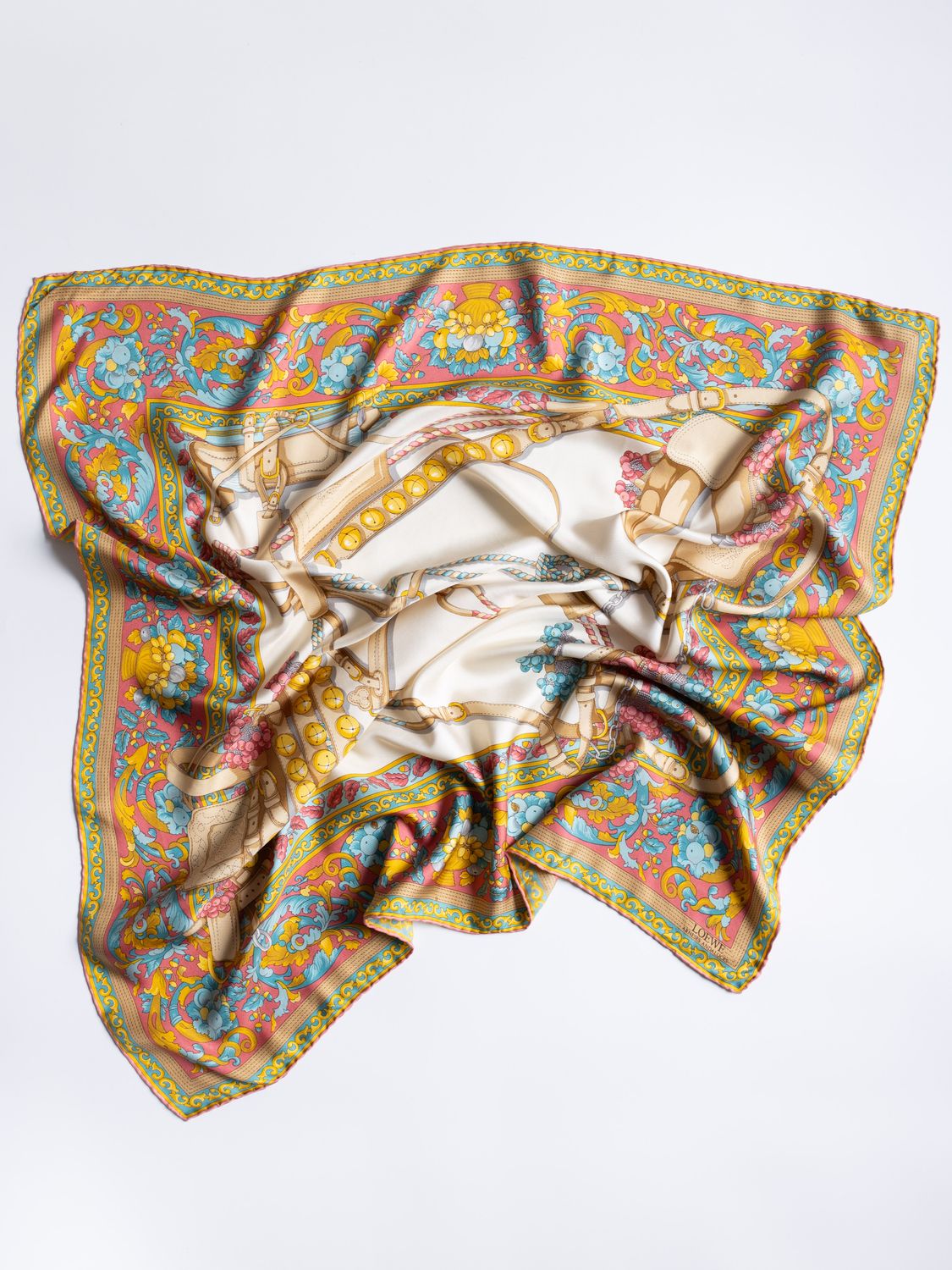 Loewe Equestrian Baroque Silk Scarf