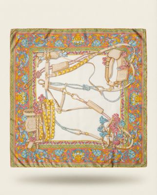 Loewe Equestrian Baroque Silk Scarf