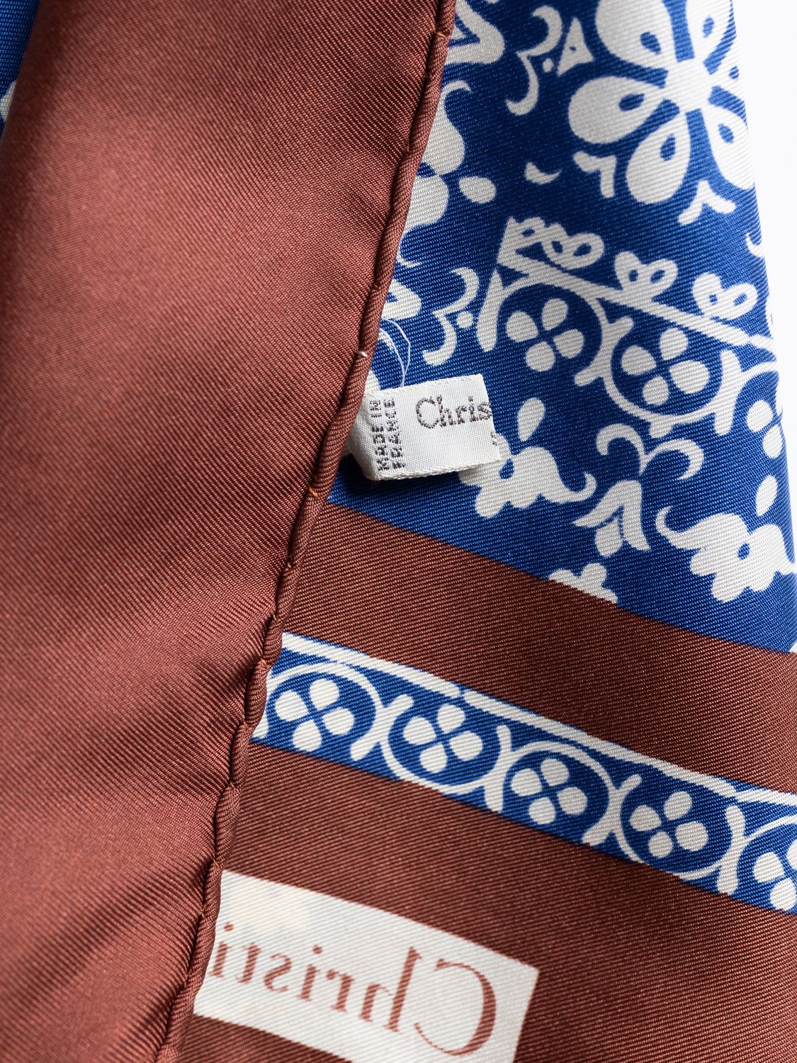 Christian Dior Ornamental Tile Silk Scarf