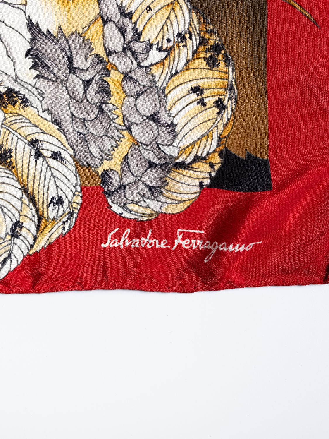 Ferragamo Jungle Leopard Silk Scarf