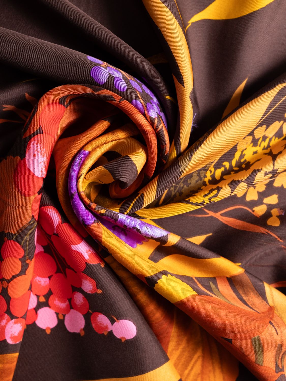 Christian Dior Autumn Botanical Silk Scarf