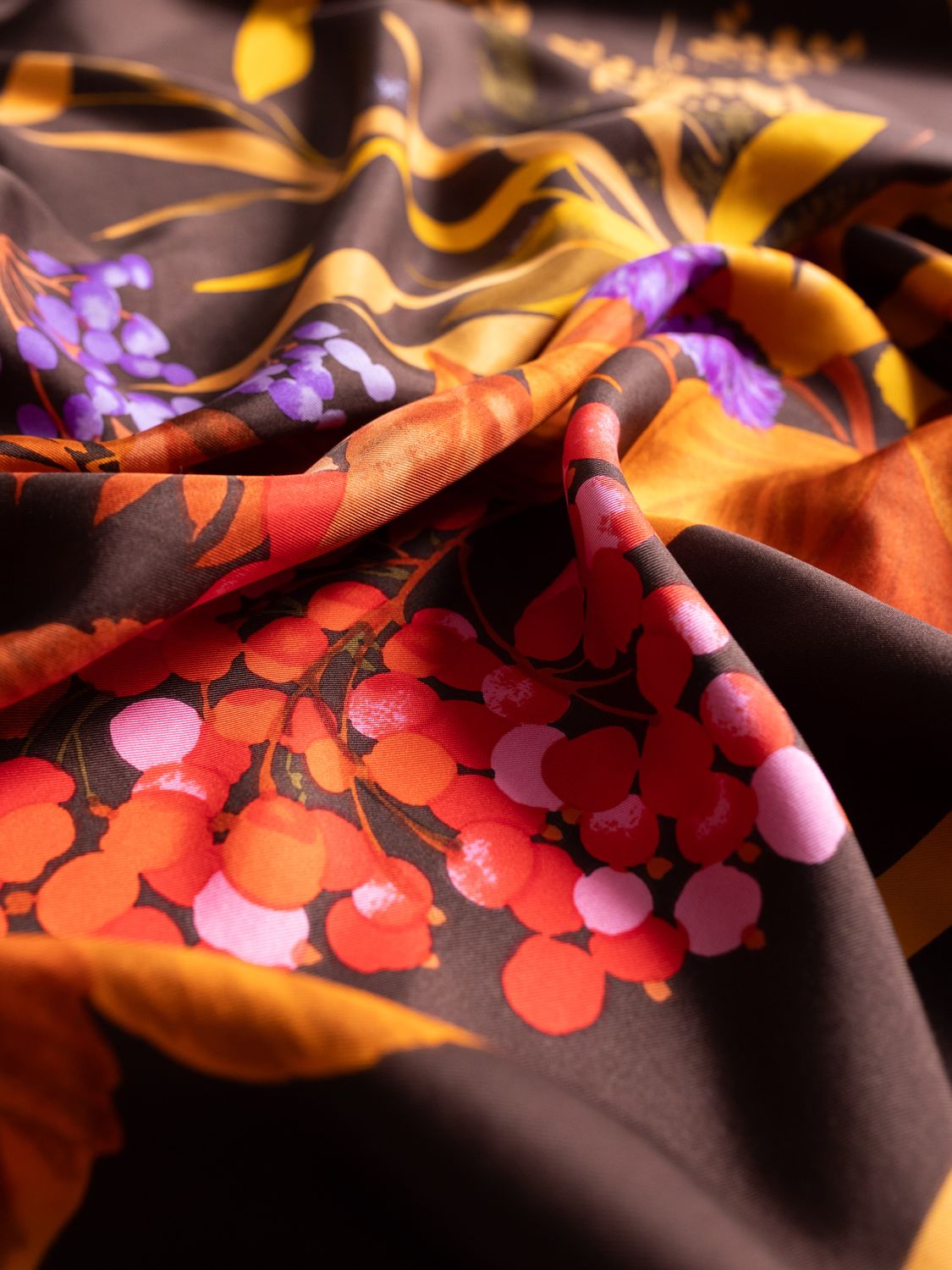 Christian Dior Autumn Botanical Silk Scarf