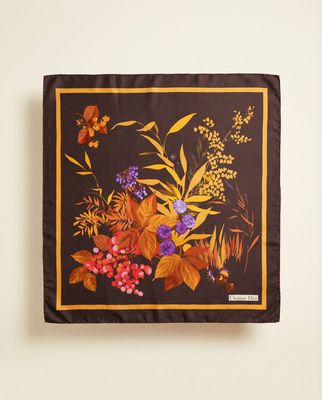 Christian Dior Autumn Botanical Silk Scarf