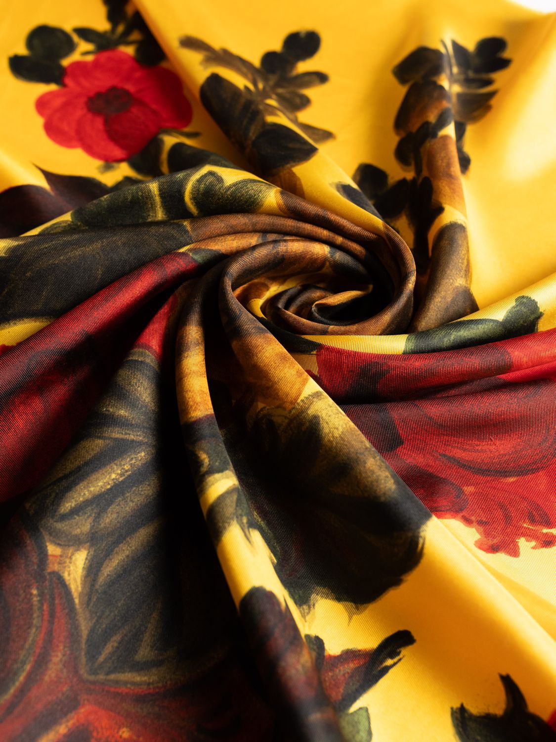 Christian Dior Painted Garden Silk Scarf