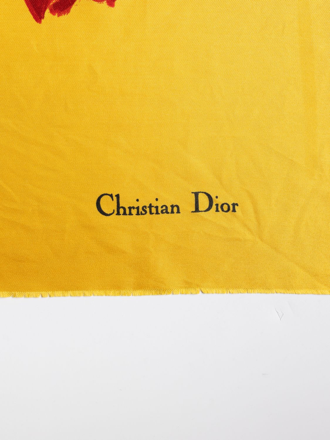 Christian Dior Painted Garden Silk Scarf