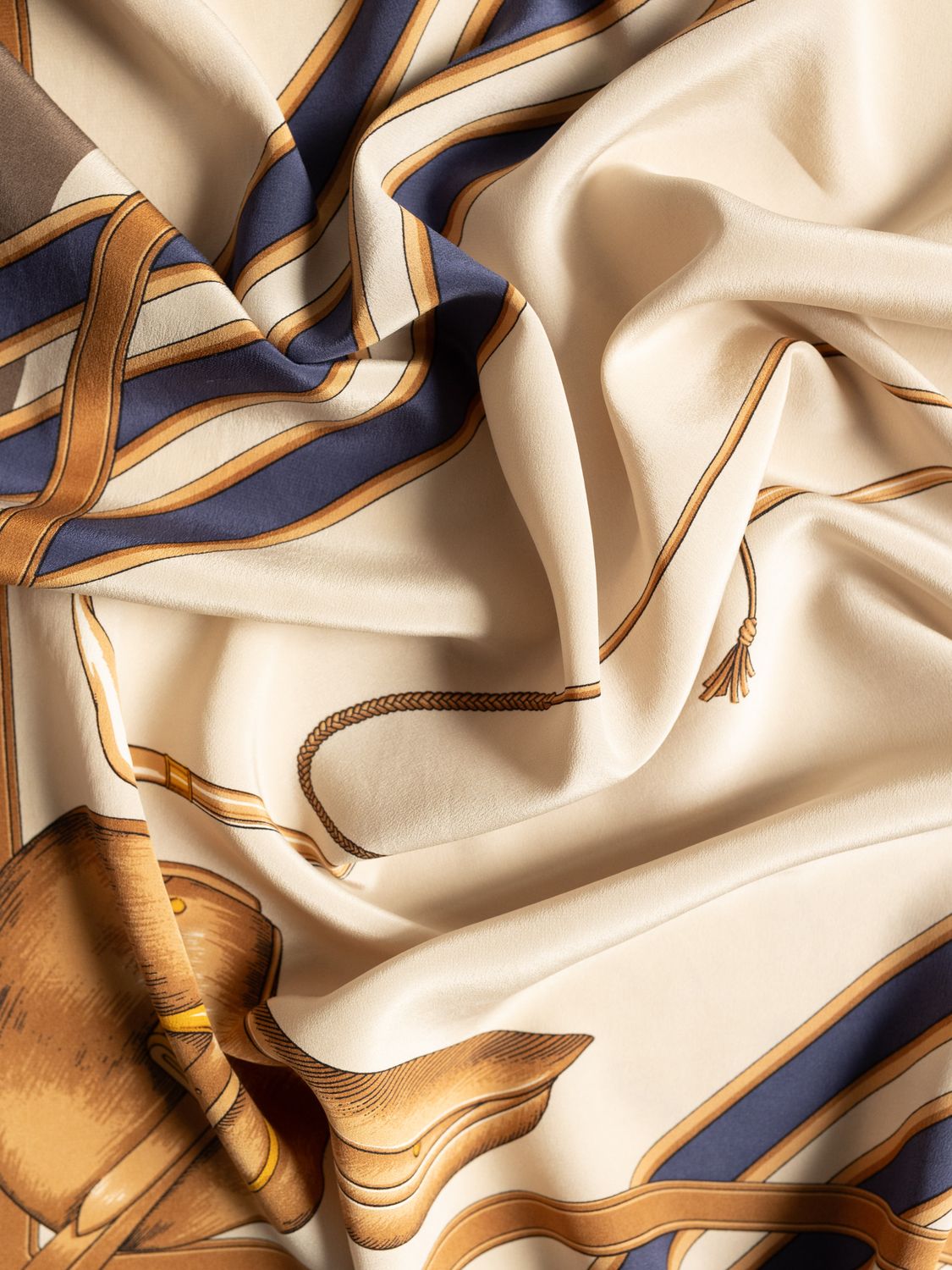 Celine Riding Cap &amp; Whip Silk Scarf