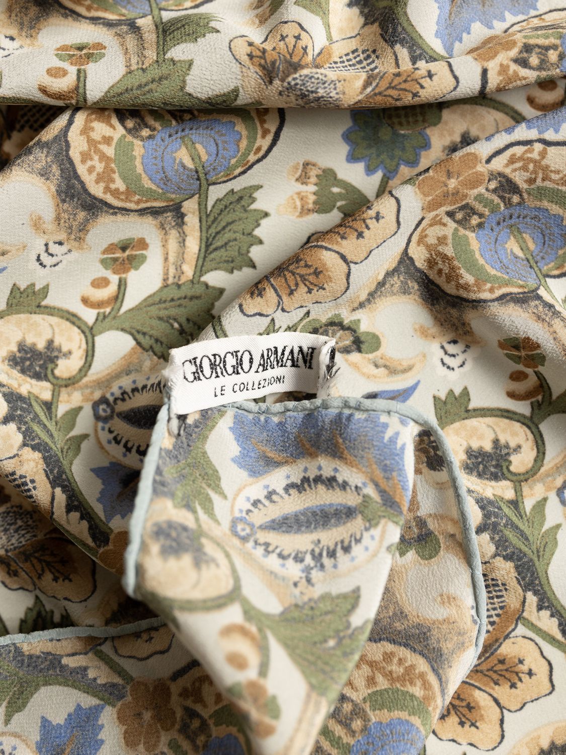 Giorgio Armani Floral Paisley Silk Scarf