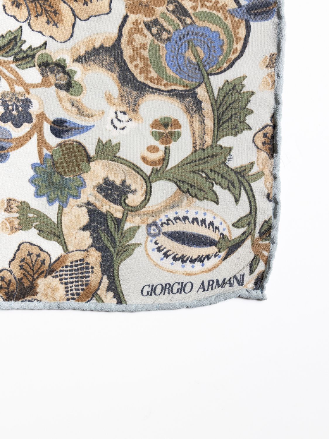 Giorgio Armani Floral Paisley Silk Scarf