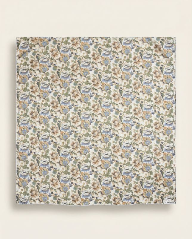 Giorgio Armani Floral Paisley Silk Scarf